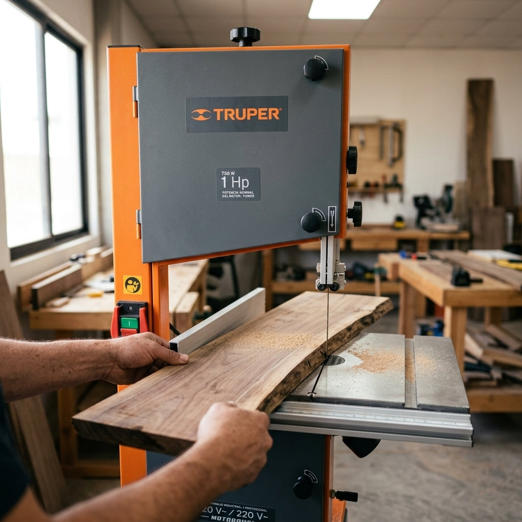 Industrial Band Saw — Estilo de Vida - Producto en Uso | Generated by Modelize