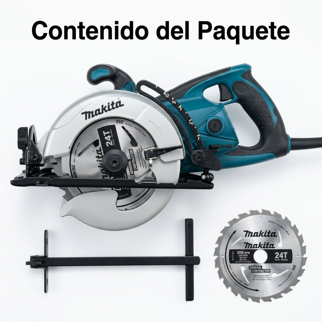 Industrial Circular Saw — Contenido del Paquete - Vista Aerea | Generated by Modelize