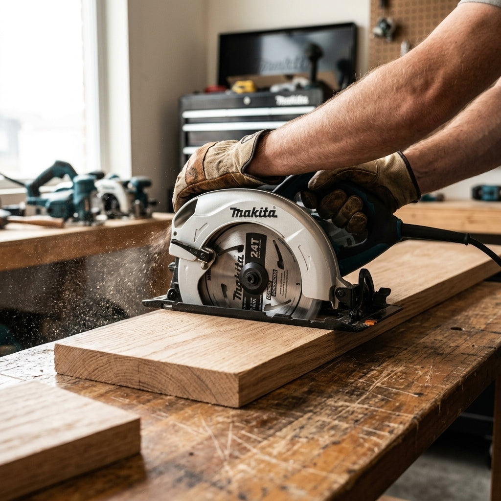 Industrial Circular Saw — Estilo de Vida - Producto en Uso | Generated by Modelize