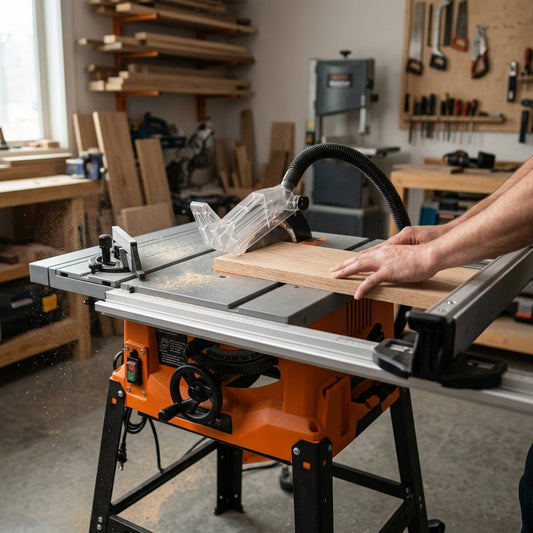 10-inch Table Saw — Estilo de Vida - Producto en Uso | Generated by Modelize