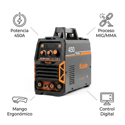 MIG/MMA Inverter Welding Machine — Infografia de Caracteristicas | Generated by Modelize