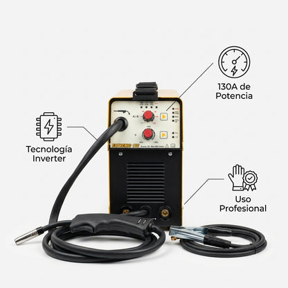 Inverter Micro-wire welder — Infografia de Caracteristicas | Generated by Modelize