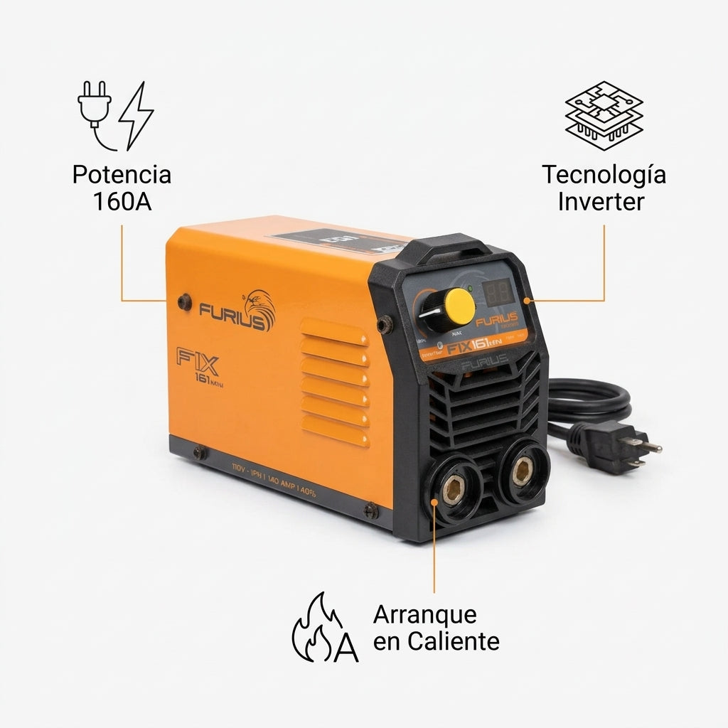Inverter Welding Machine — Infografia de Caracteristicas | Generated by Modelize