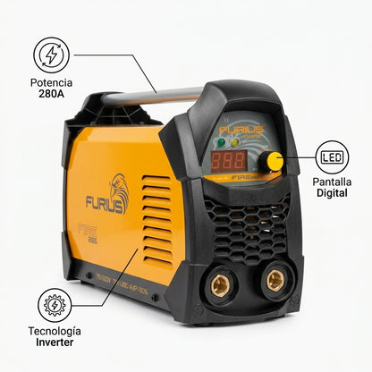 Inverter Welding Machine — Infografia de Caracteristicas | Generated by Modelize