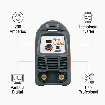 Inverter Welder — Infografia de Caracteristicas | Generated by Modelize