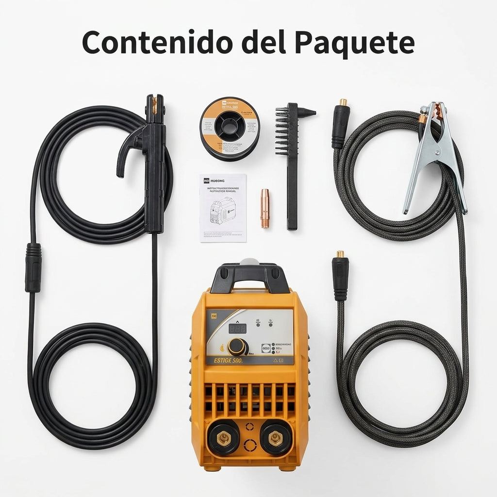 Inverter Welder — Contenido del Paquete - Vista Aerea | Generated by Modelize