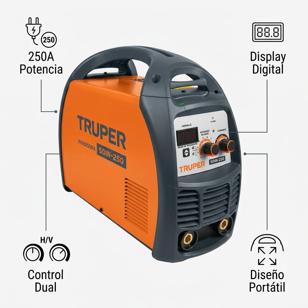Inverter Welder — Infografia de Caracteristicas | Generated by Modelize