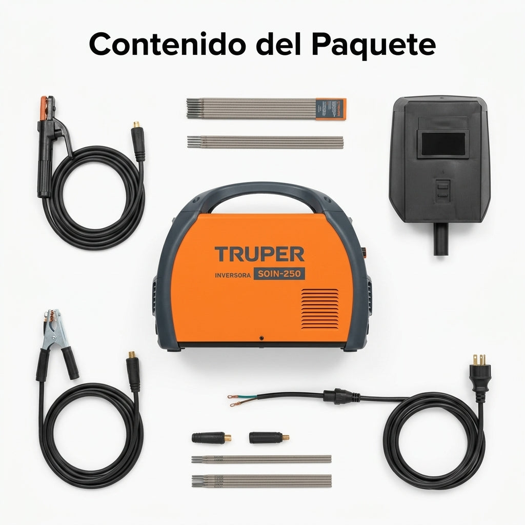 Inverter Welder — Contenido del Paquete - Vista Aerea | Generated by Modelize