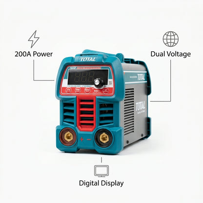 Portable inverter welding machine — Infografia de Caracteristicas | Generated by Modelize