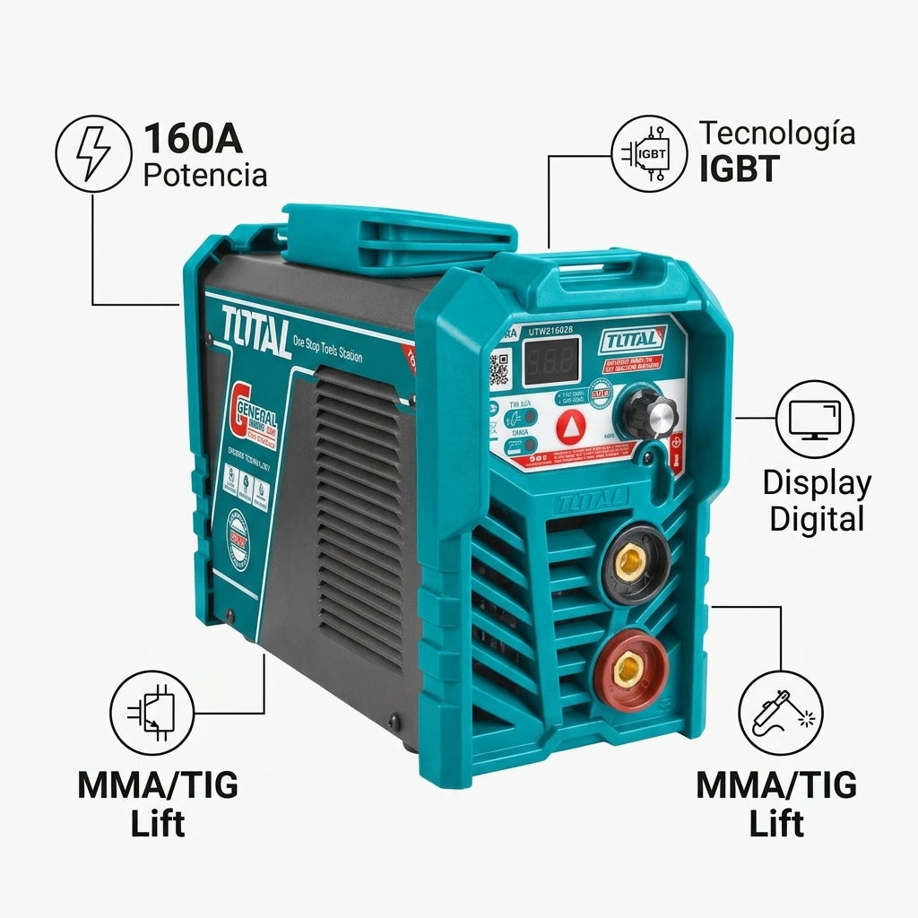 Inverter MMA/TIG Lift Welding Machine — Infografia de Caracteristicas | Generated by Modelize