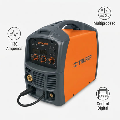 Multiprocess welder — Infografia de Caracteristicas | Generated by Modelize