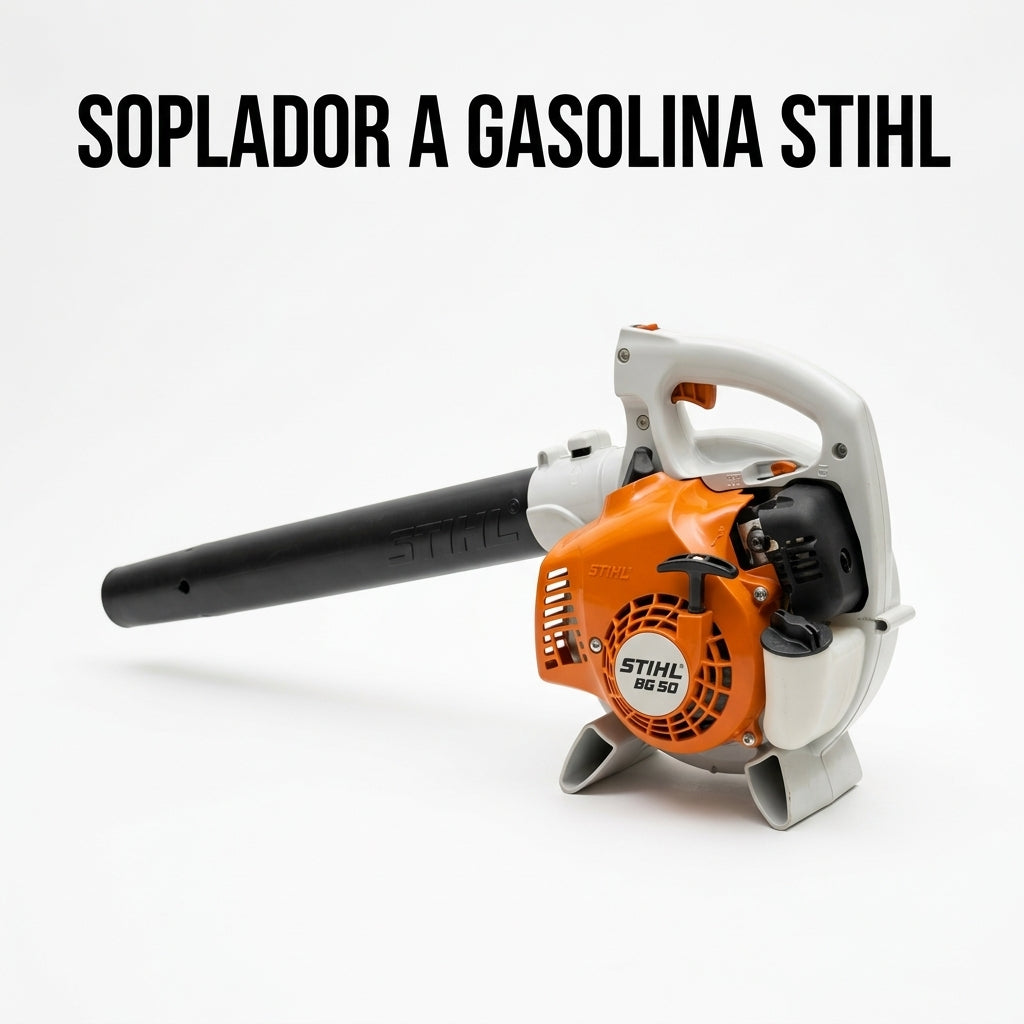 Handheld gasoline leaf blower — Portada Principal - Estudio Blanco | Generated by Modelize