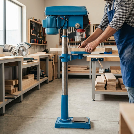 Pedestal Drill Press — Estilo de Vida - Producto en Uso | Generated by Modelize