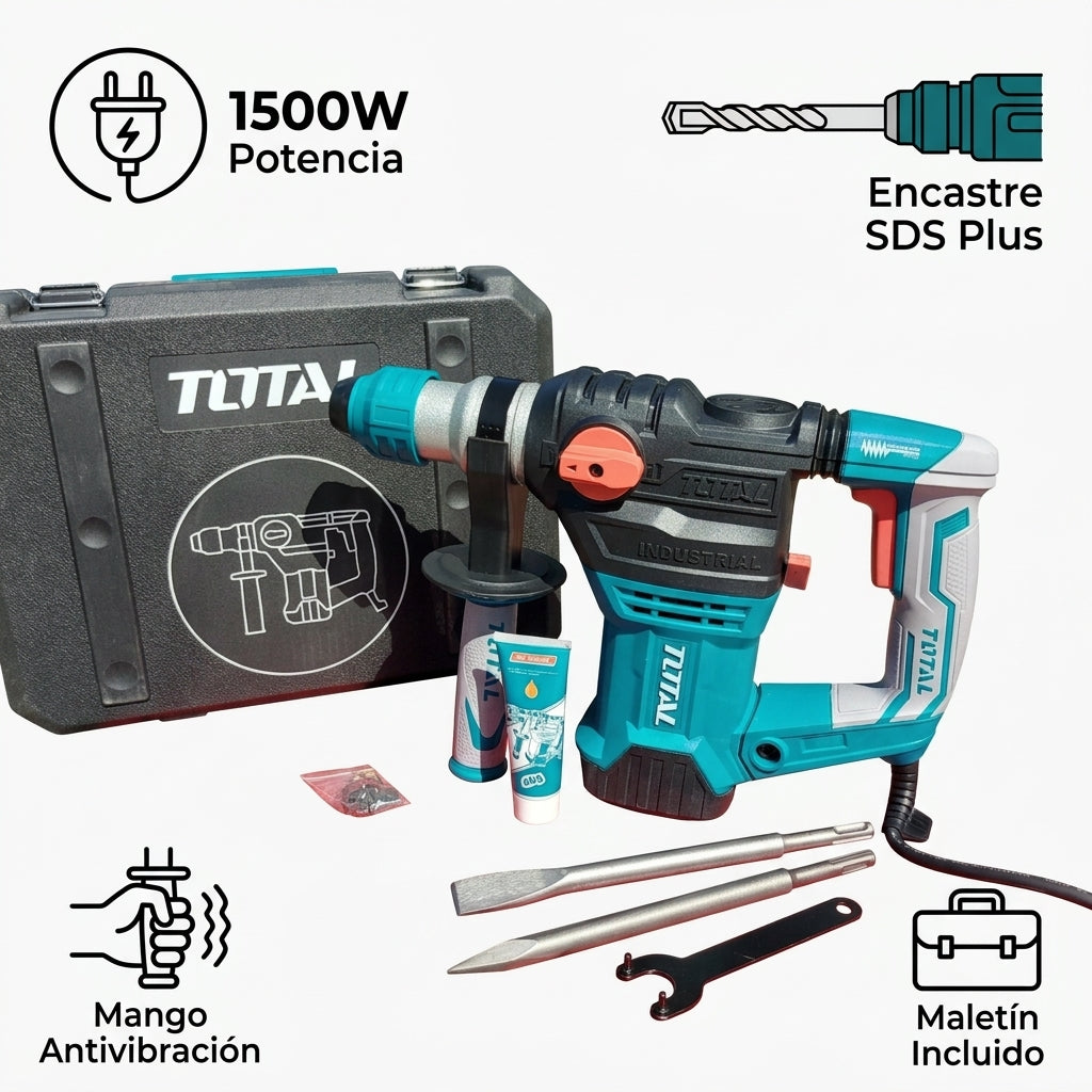 Demolition Hammer / Rotary Hammer — Infografia de Caracteristicas | Generated by Modelize