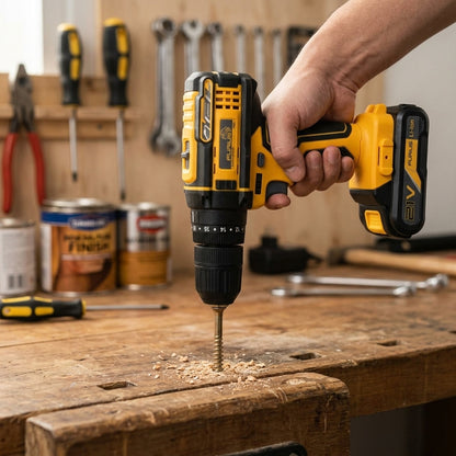 Cordless Hammer Drill — Estilo de Vida - Producto en Uso | Generated by Modelize