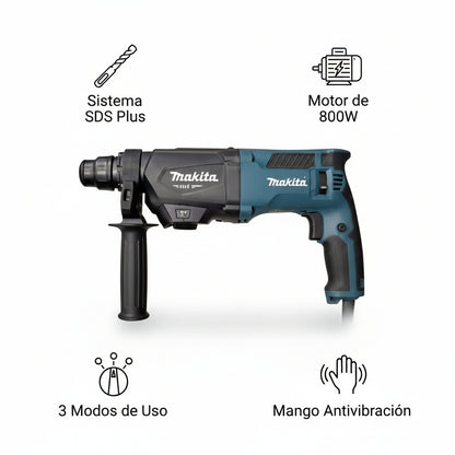SDS Rotary Hammer Drill — Infografia de Caracteristicas | Generated by Modelize