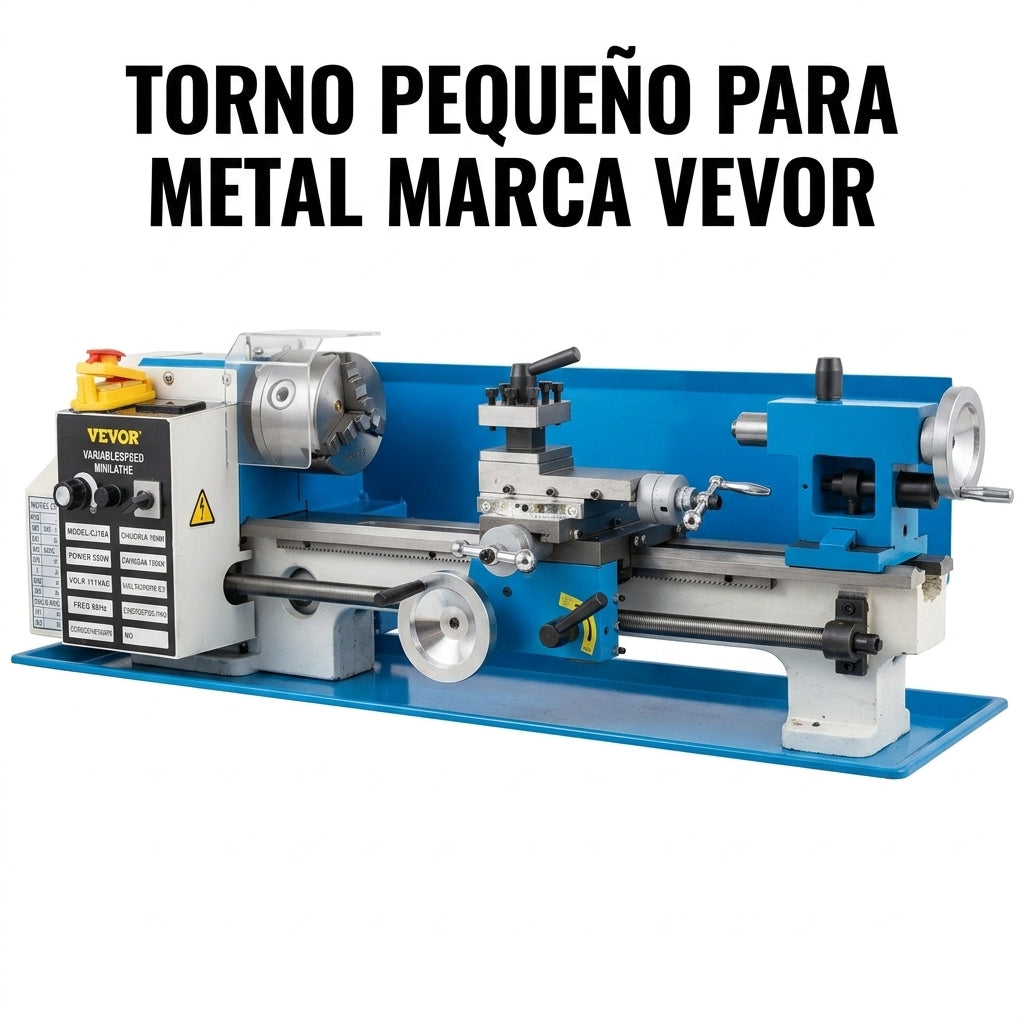 Mini metal lathe — Portada Principal - Estudio Blanco | Generated by Modelize
