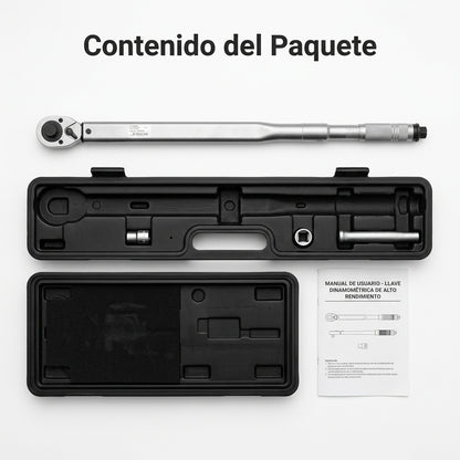 High-torque 3/4" drive wrench — Contenido del Paquete - Vista Aerea | Generated by Modelize