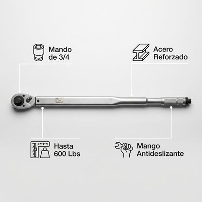 Industrial Torque Wrench — Infografia de Caracteristicas | Generated by Modelize