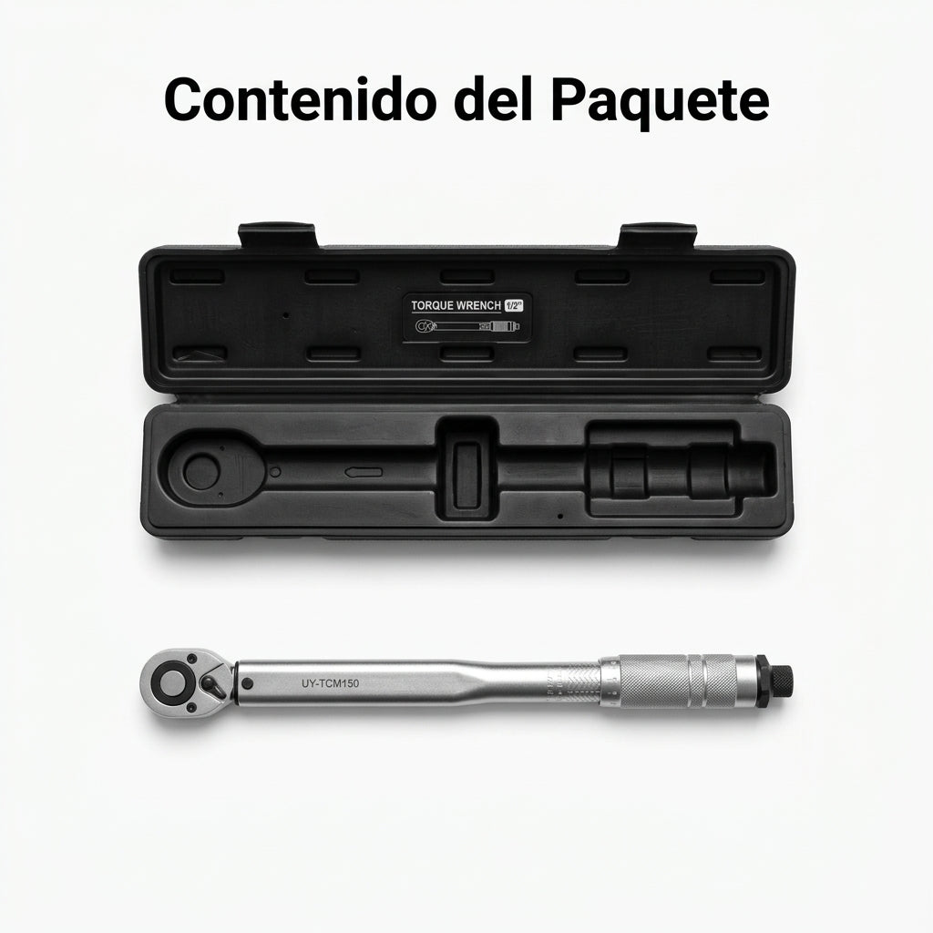 Manual Torque Wrench — Contenido del Paquete - Vista Aerea | Generated by Modelize