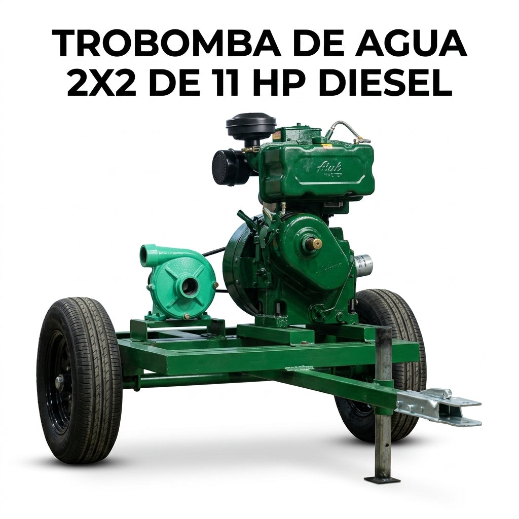 Industrial Diesel Water Pump — Portada Principal - Estudio Blanco | Generated by Modelize