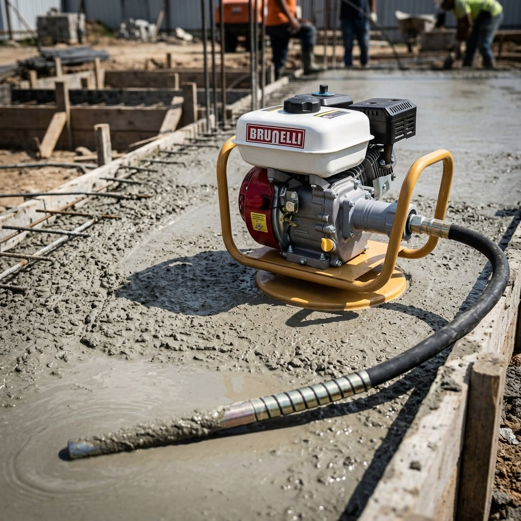 Gasoline concrete vibrator — Estilo de Vida - Producto en Uso | Generated by Modelize