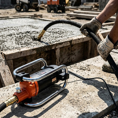 Electric concrete vibrator motor with flexible shaft — Estilo de Vida - Producto en Uso | Generated by Modelize