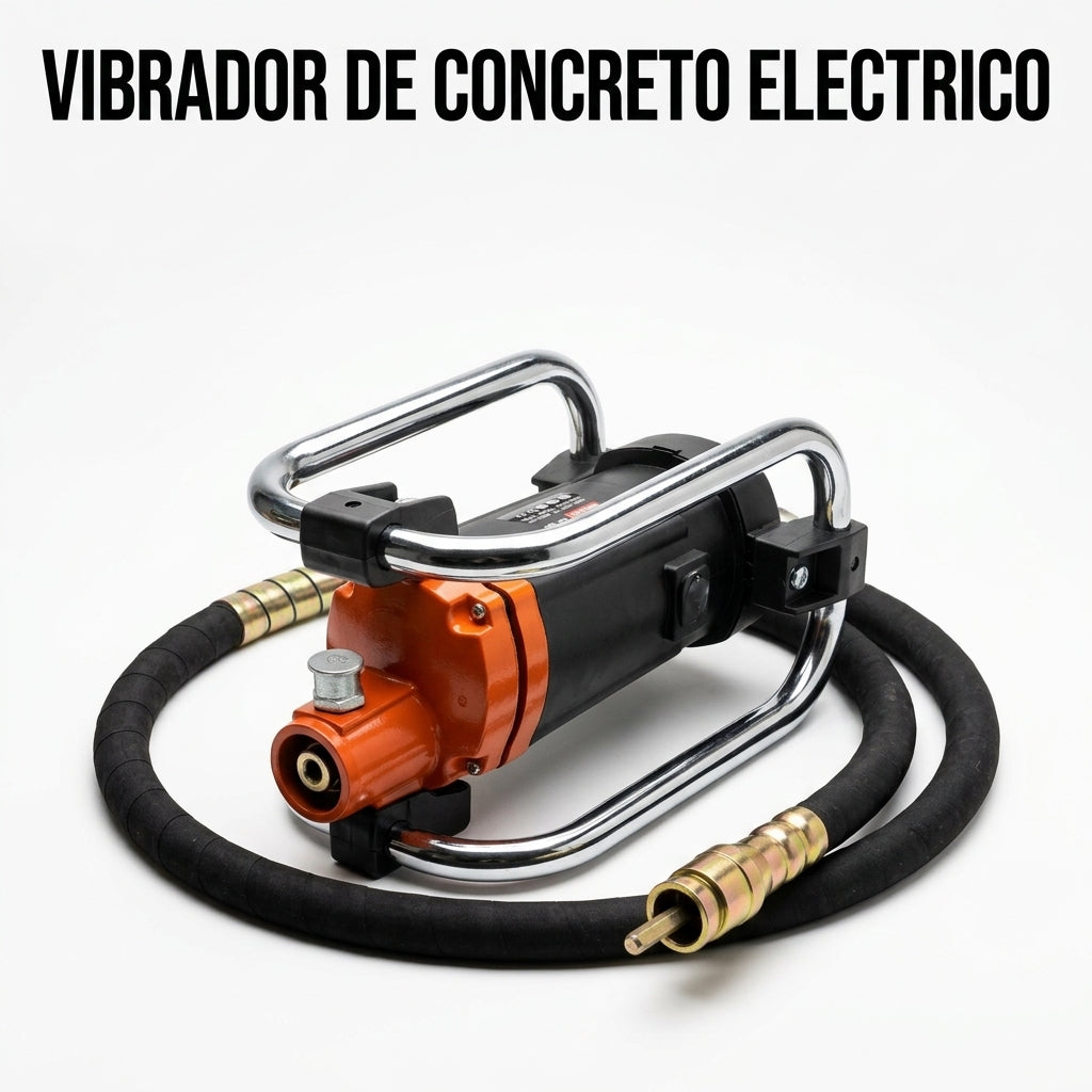 Electric Concrete Vibrator — Portada Principal - Estudio Blanco | Generated by Modelize