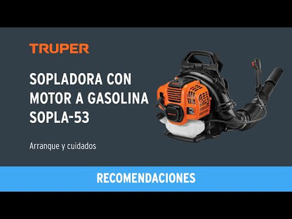 SOPLADORA GASOLINA MOTOR 53CC 1,900W 2.5HP TRUPER