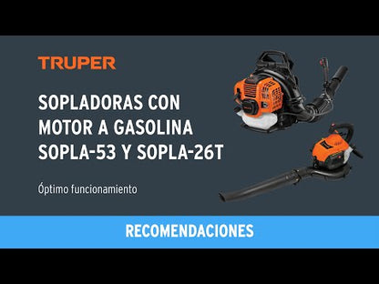 SOPLADORA GASOLINA MOTOR 53CC 1,900W 2.5HP TRUPER
