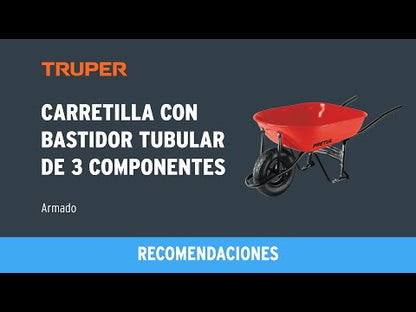 CARRETA TRUPER DESARMADA PLASTICA PARA GRANOS CAT-60PLX ANARANJADA