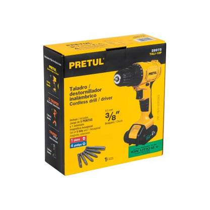 Taladro inalámbrico 3/8’’ 12 V. 29975 Pretul